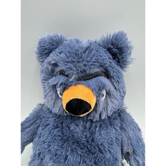Merry Makers Mother Bruce Grumpy Bear Plush Blue Stuffed Animal 12” - Picture 2 of 11